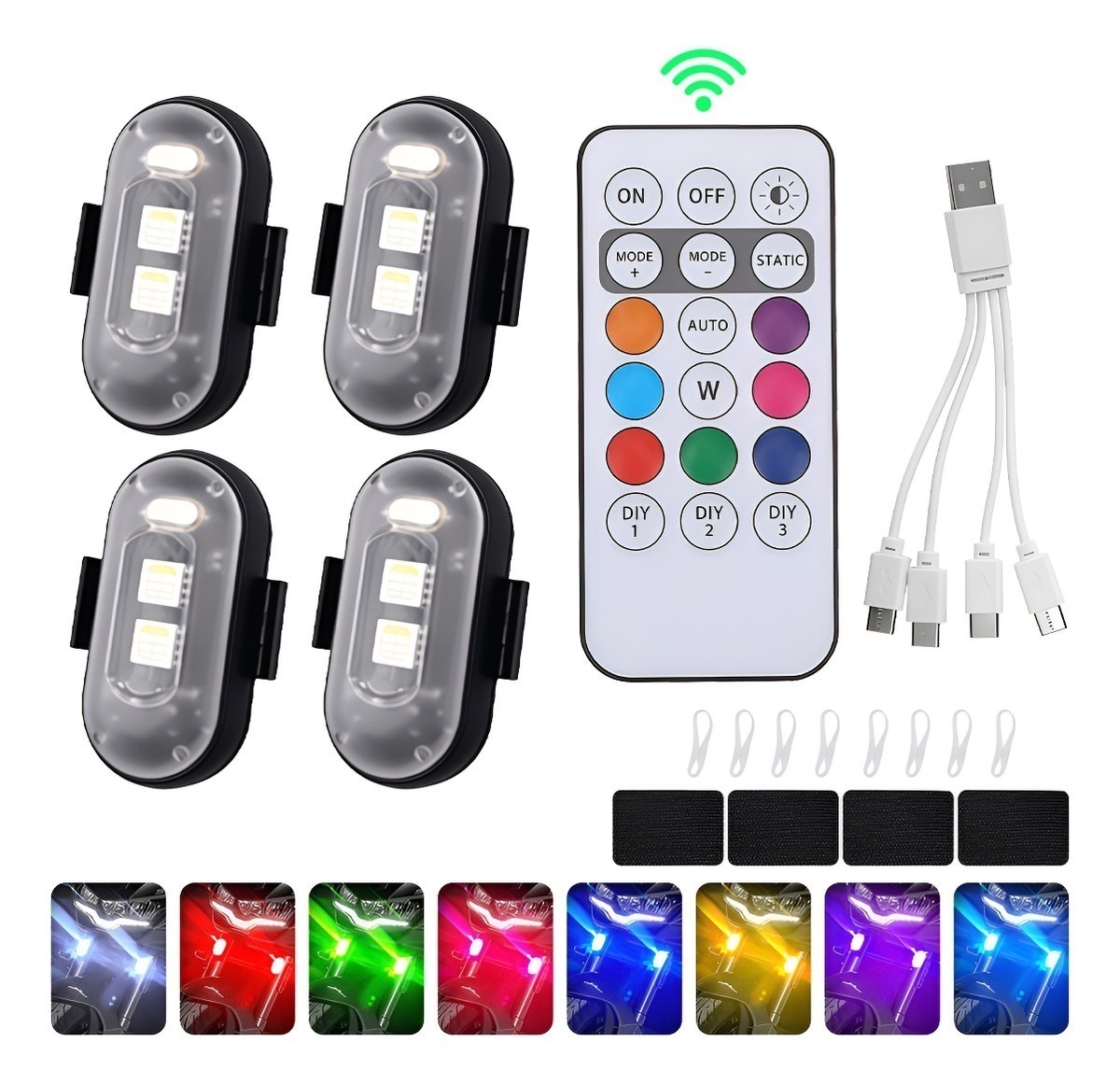 Drone Strobe Light - 4 Pcs Led Strobe Lights with