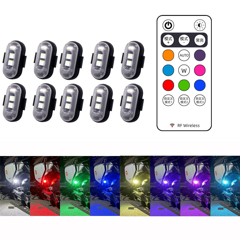Drone Strobe Light - 10x 4x 8Colors Wireless LED Drone