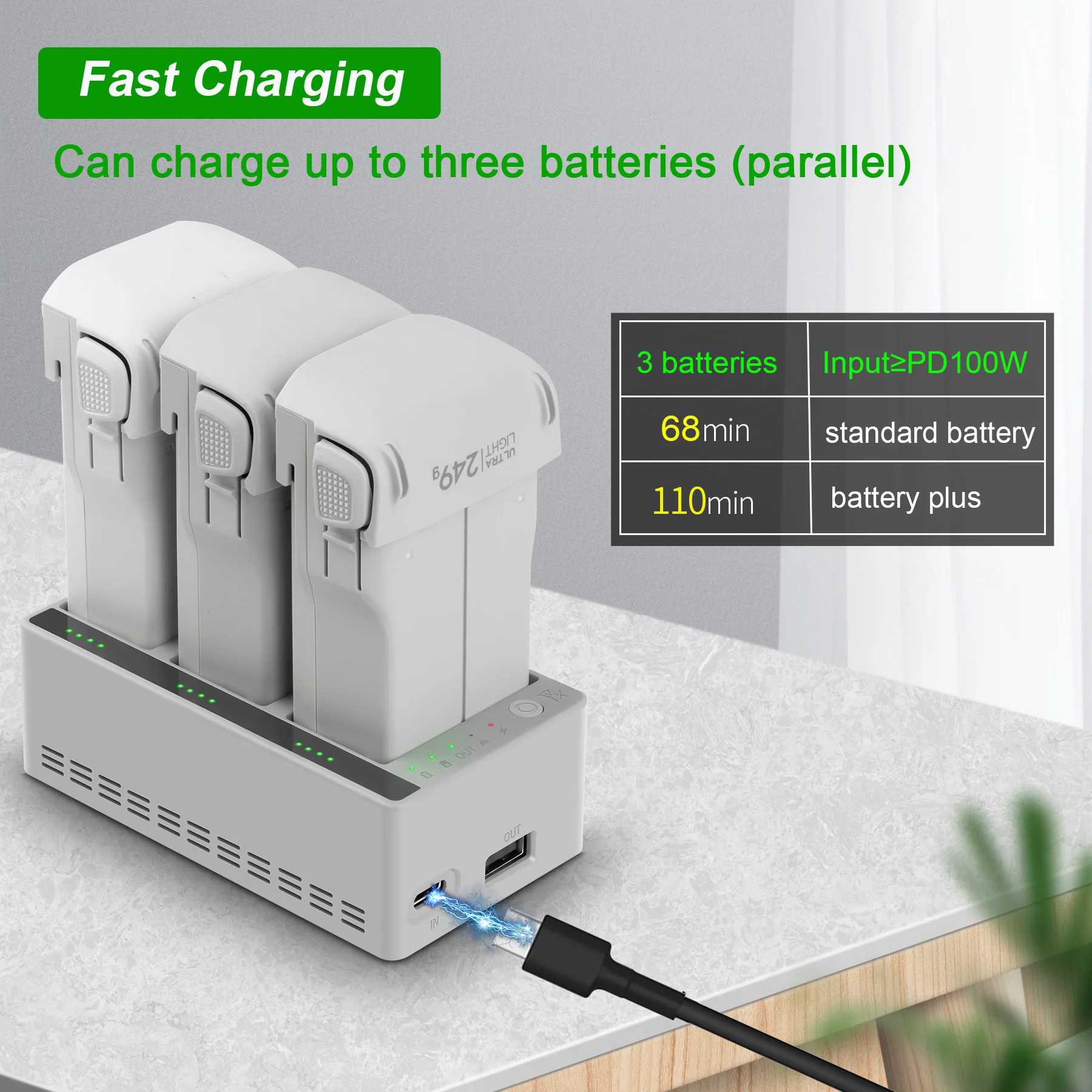 Charger Hub for DJI LITO 1 X1  - đánh giá và giá Drone Charging Hub