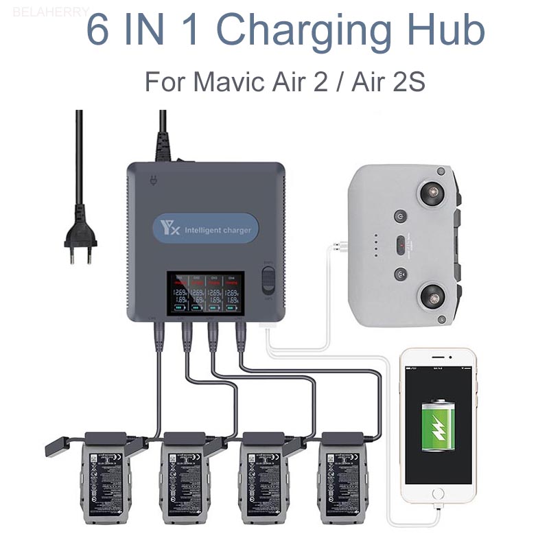 6 Trong 1 Màn Hình Hiển Thị Kỹ - đánh giá và giá Drone Charging Hub