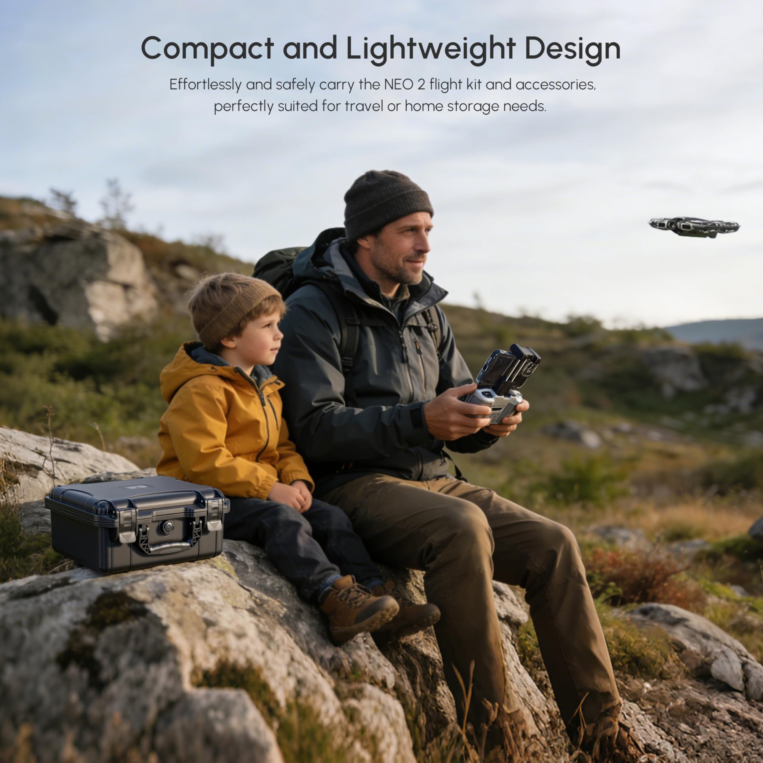 NEO 2 Case,Waterproof Hard Car - đánh giá và giá Drone Controller Hood