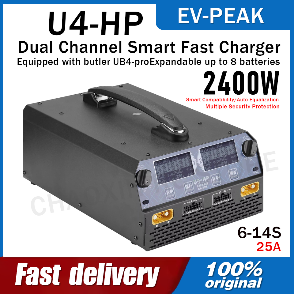 EV-PEAK U4-HP Dual Channel 250 - đánh giá và giá Drone Battery Charger