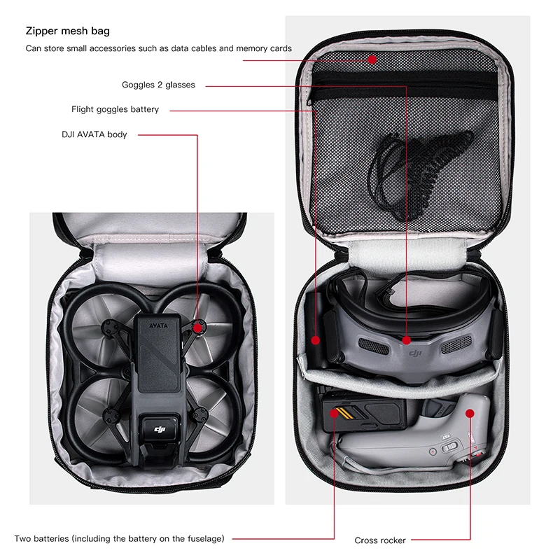 Portable Case Dual Layer Stora - đánh giá và giá Drone Carrying Case