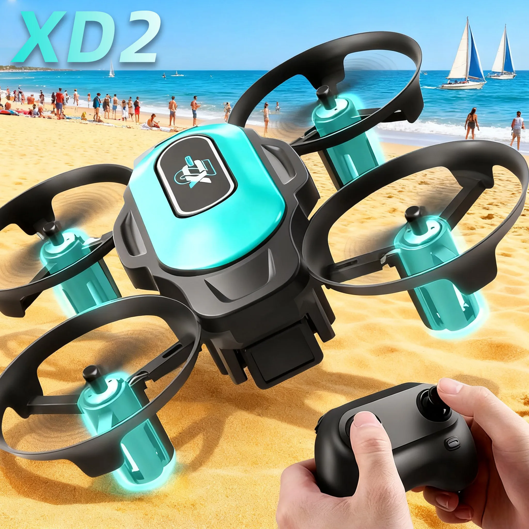 XD2 Mini Drone, 360° Stunt Fli - đánh giá và giá Drone Remote Controller Lanyard