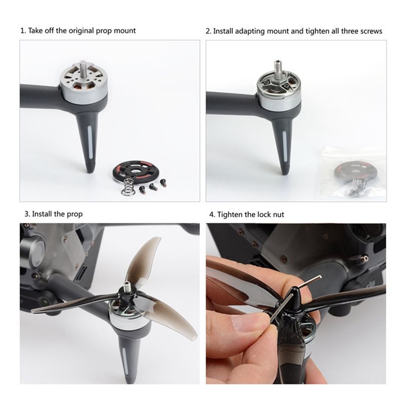 B50B-Motor Plate Adapter 4Pcs  - đánh giá và giá Drone Propeller Holder