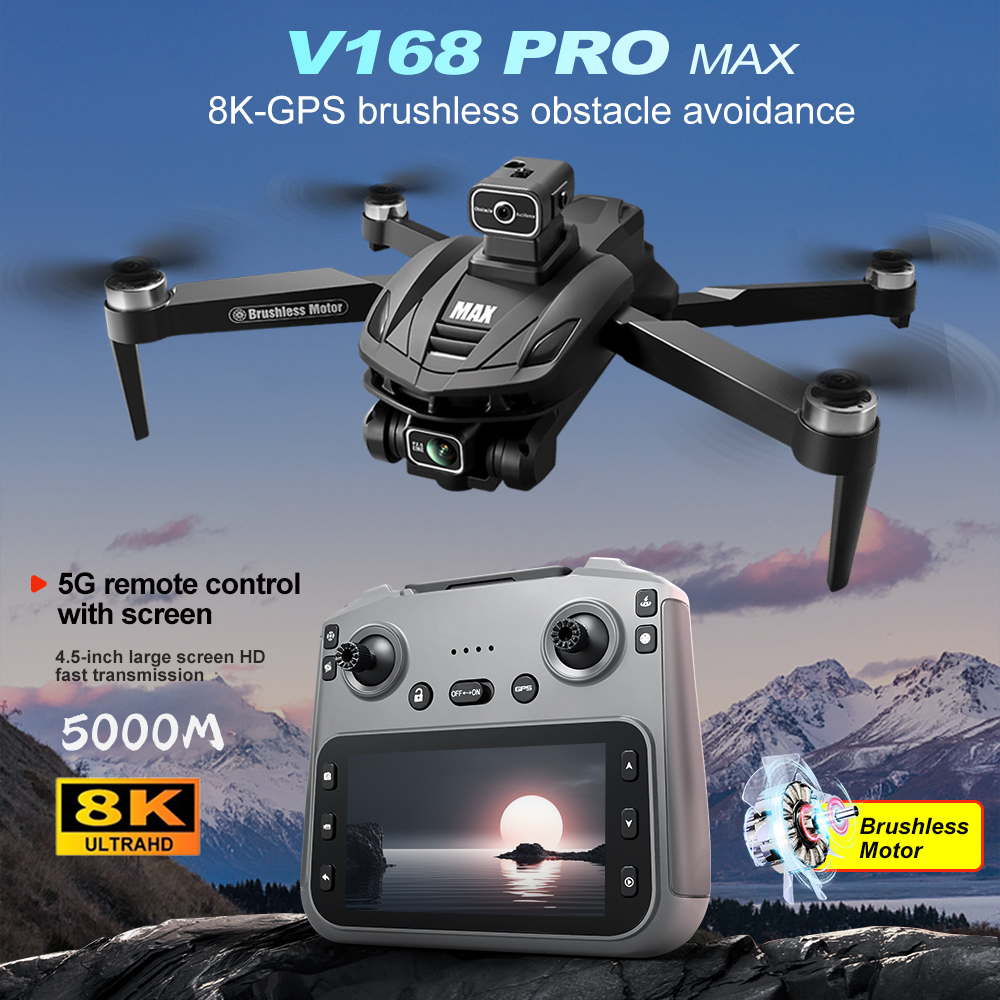 V168 PRO Max GPS Drone 8K Prof - đánh giá và giá Drone Power Bank