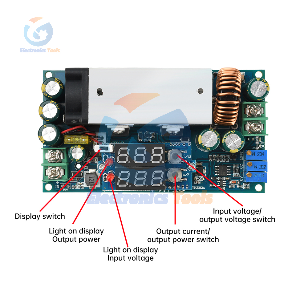 10-75V 20A Adjustable Buck Mod - đánh giá và giá Drone Solar Charger