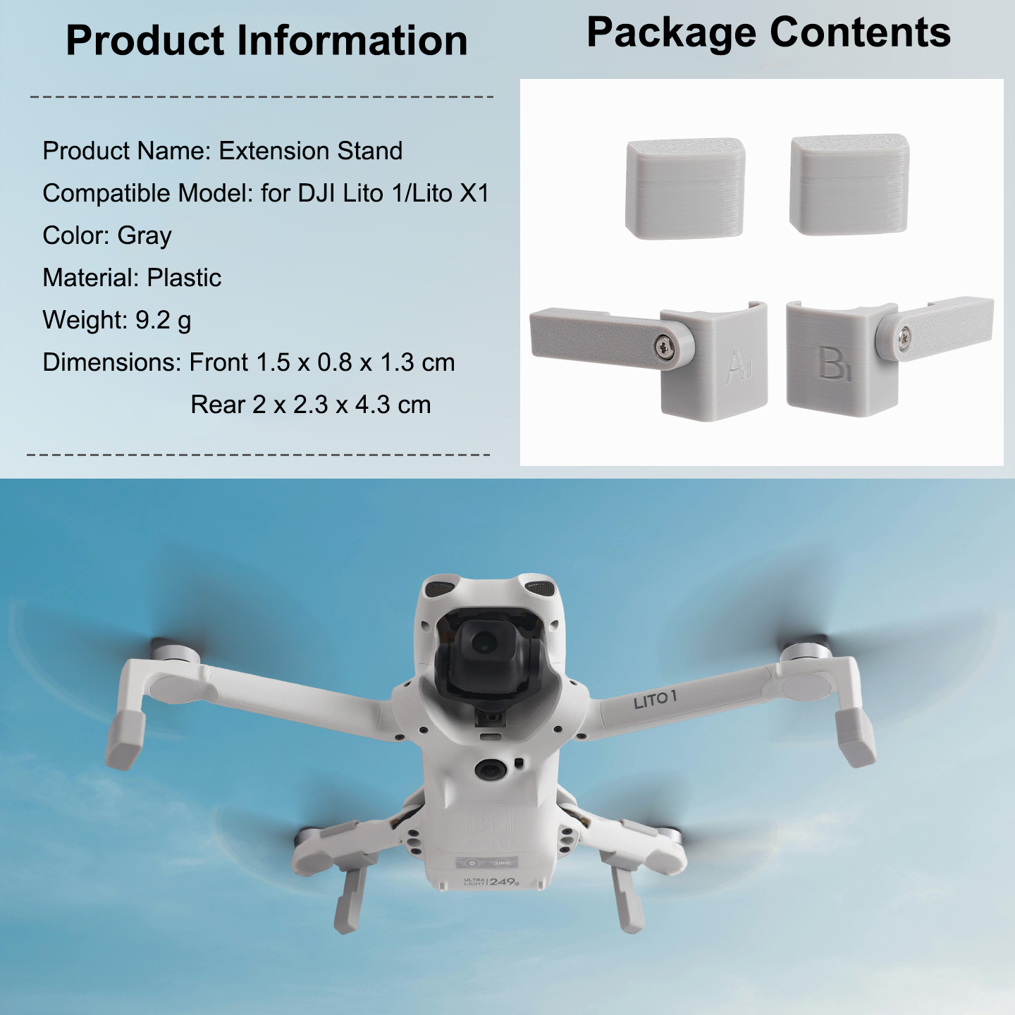 Landing Gear Extender for DJI  - đánh giá và giá Drone Landing Pad