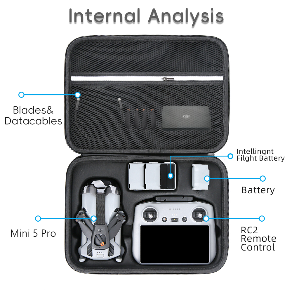 for Mini 5 Pro Case Large Capa - đánh giá và giá Drone Controller Hood