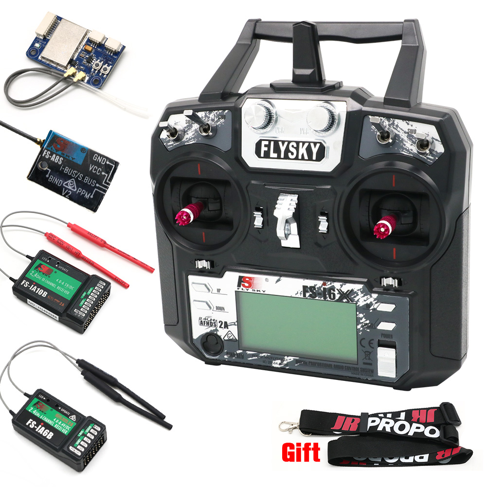 FLYSKY FS-i6X FS i6X 10CH 2.4G - đánh giá và giá Drone Battery Adapter