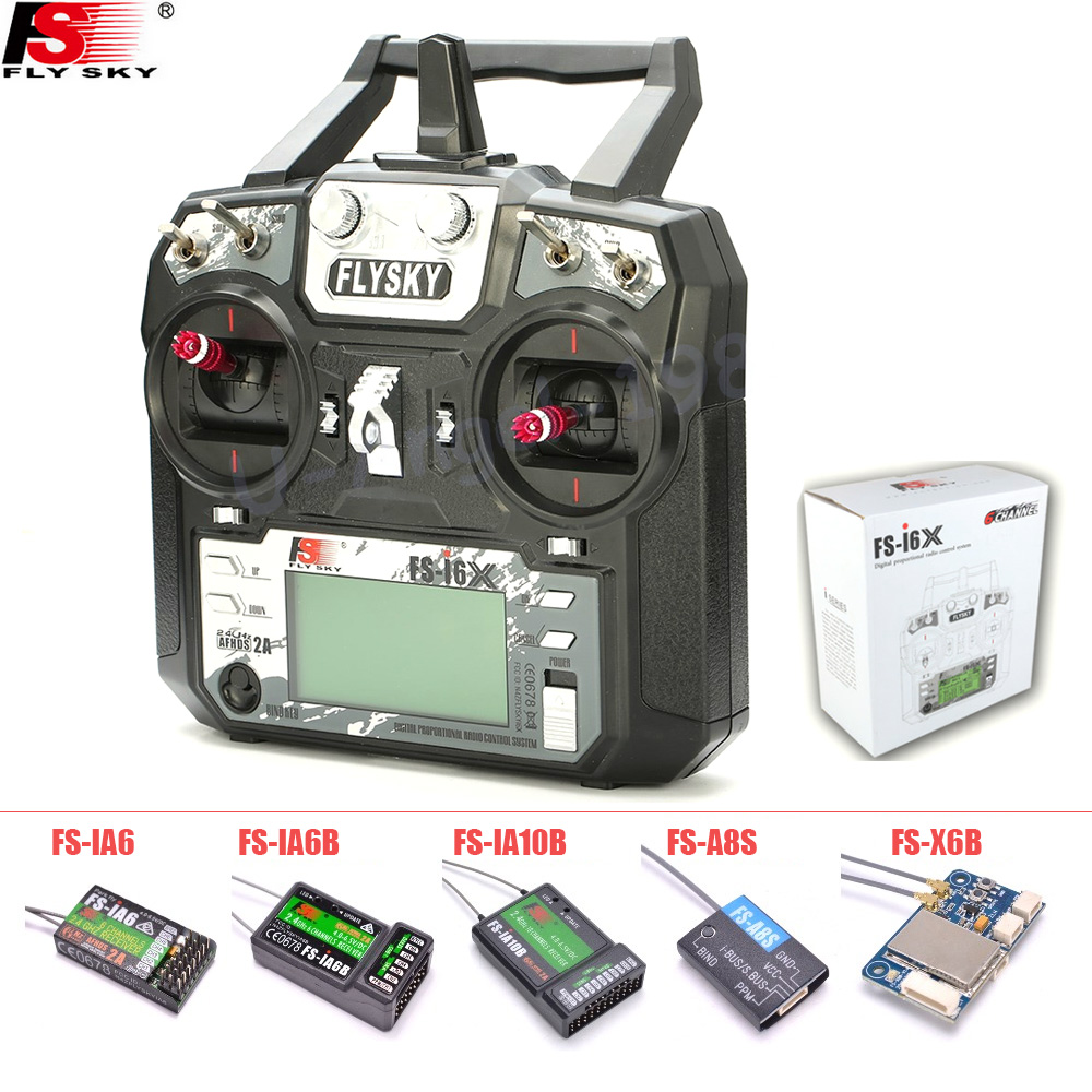 FLYSKY FS-i6X FS i6X 10CH 2.4G - đánh giá và giá Drone Battery Adapter