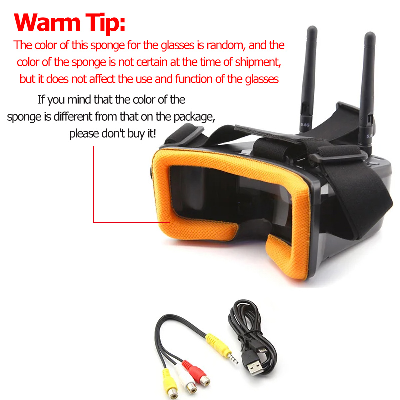 VR009 FPV Video Goggles 3Inch  - đánh giá và giá Drone Controller Screen